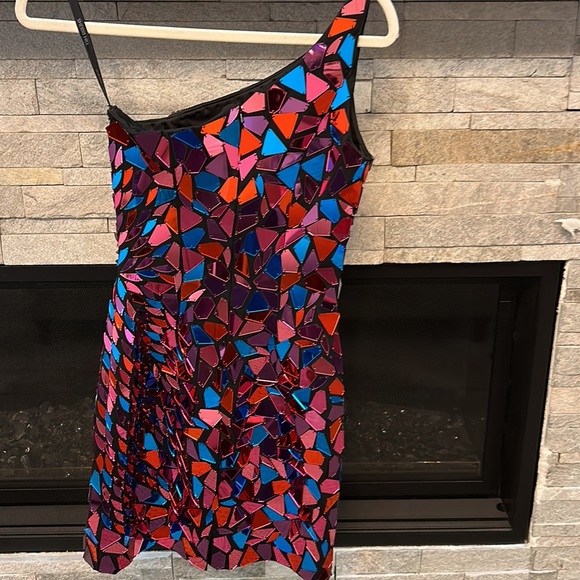 Sherri Hill Shoulder Mirror Dress Size 0 - Picture 6 of 7